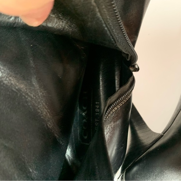 Coach Jeanne ankle boots size9B Italy pointed toes heels - Picture 7 of 10